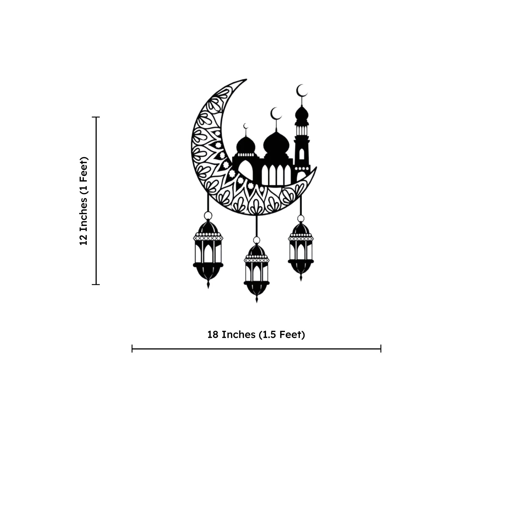 Islamic Mosque Faith and Peace Metal Art Wall Decor