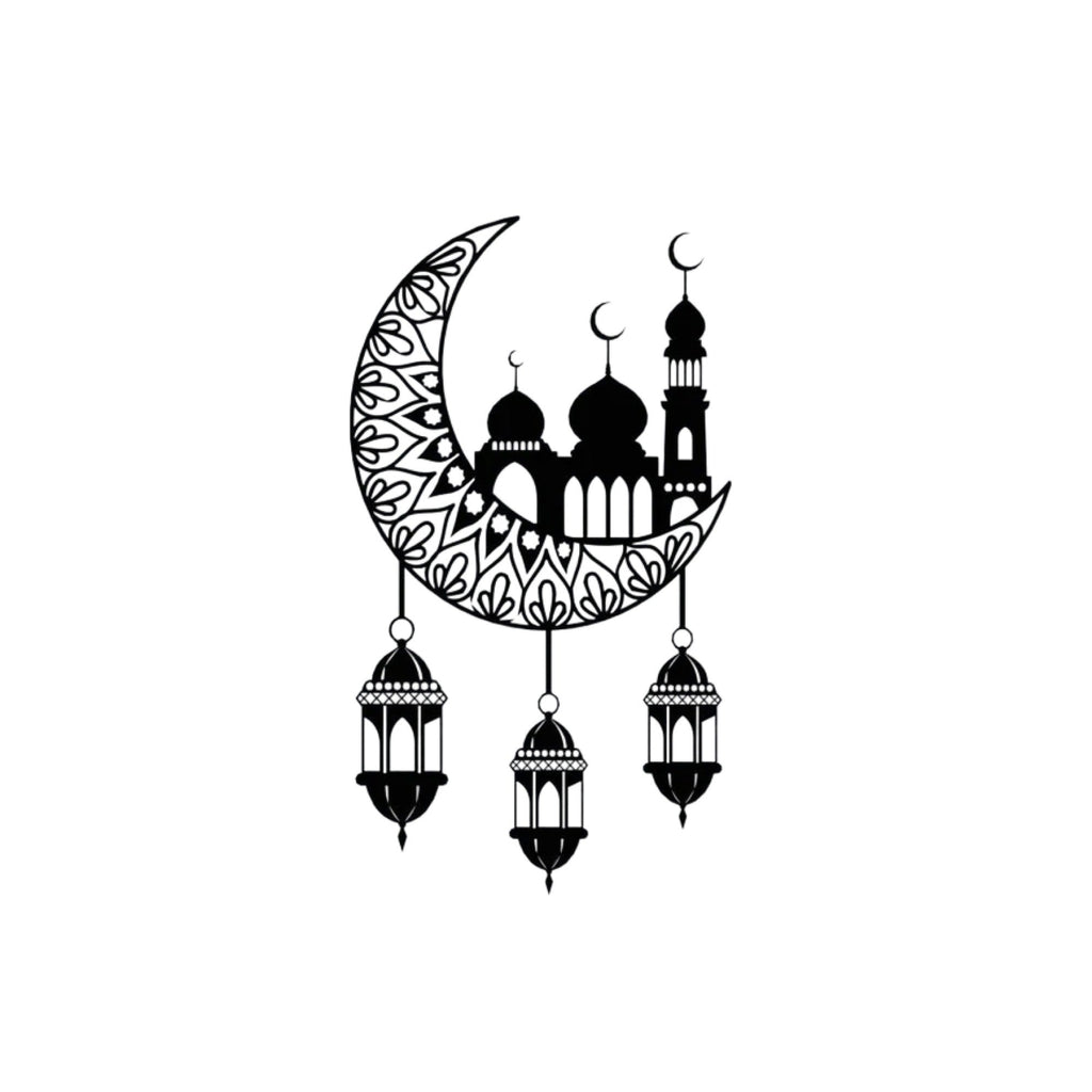 Islamic Mosque Faith and Peace Metal Art Wall Decor