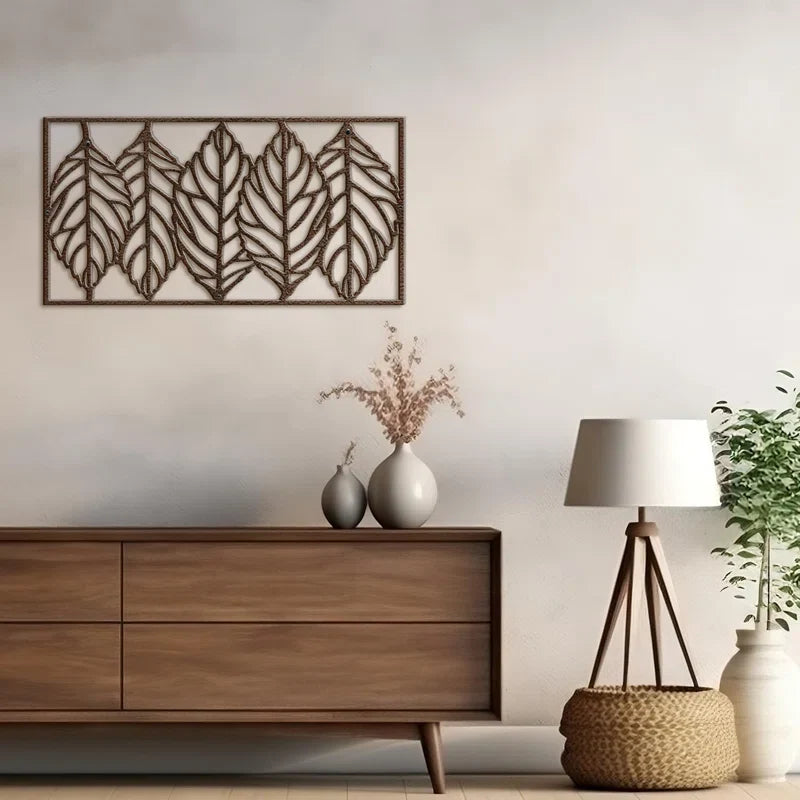 Leaf Blade Minimalist Modern Abstract Wall Metal Art Decor