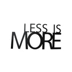 Less Is More Metal Art Office Wall Decor