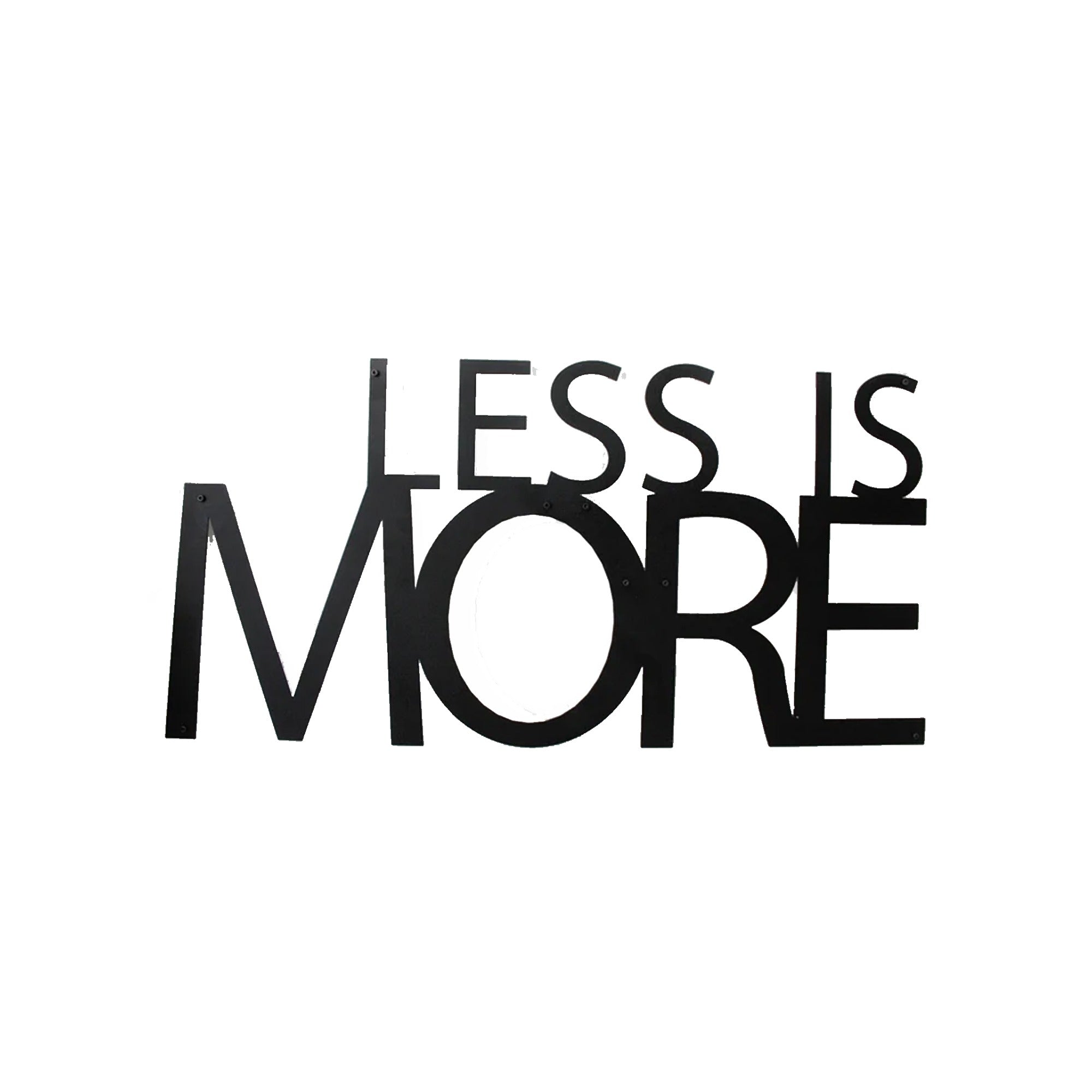 Less Is More Metal Art Office Wall Decor