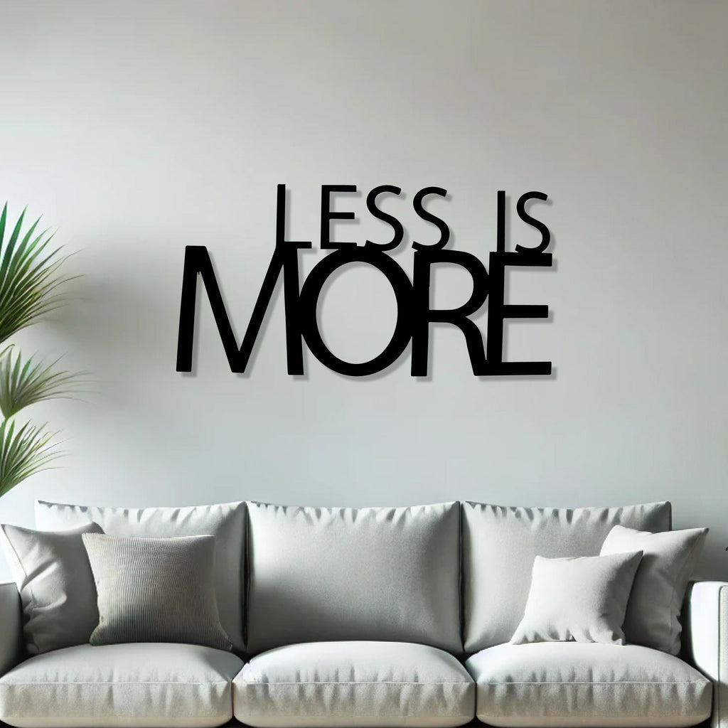 Less Is More Metal Art Office Wall Decor