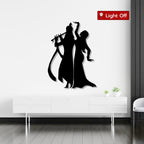 Lord Krishna with Radha Lovely Metal Art Wall Decor