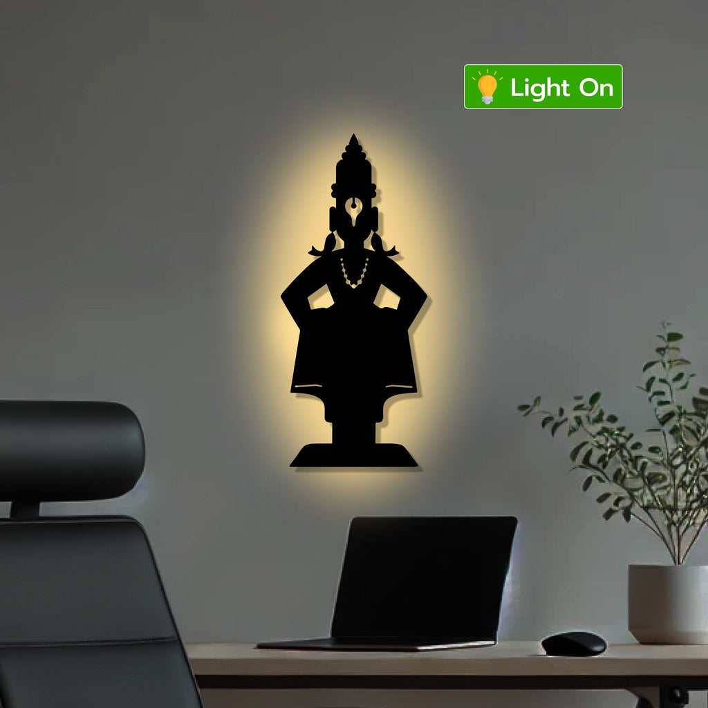 Lord Vitthal Maharashtrian Devotional Metal Art Wall Decor