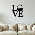 Love with Wine Metal Art Bar Wall Decor