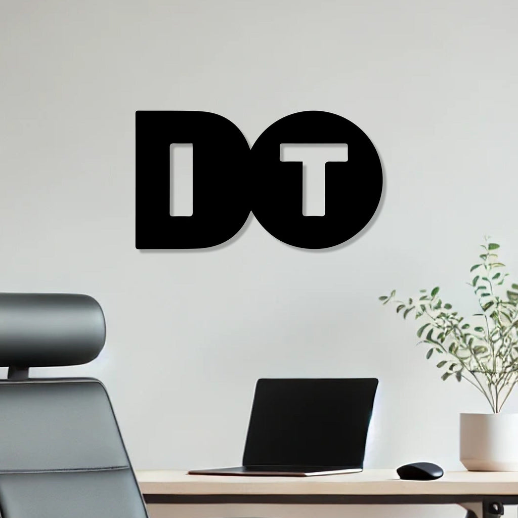 Modern Sytle Do It Text Word Art Metal Artwork Wall Decor