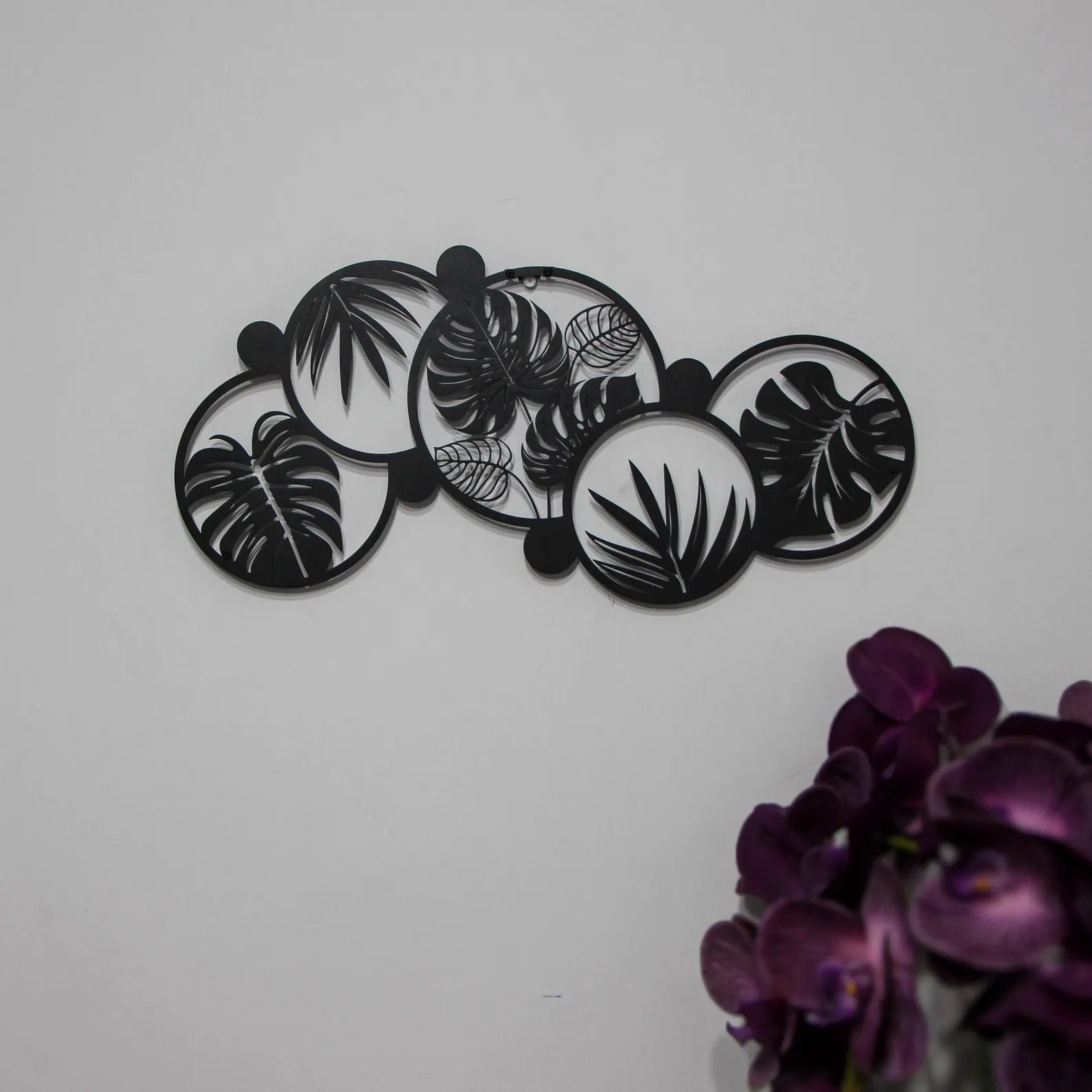 Monstera Leaves Modern Metal Wall Art Decor
