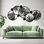 Monstera Leaves Modern Metal Wall Art Decor