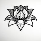 Namaste Bohemian Floral Metal Art Wall Decor