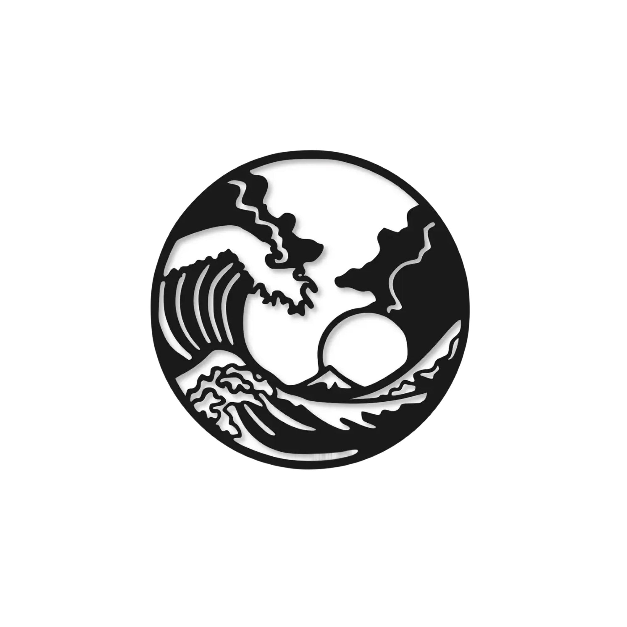 Ocean Waves in Sunset Metal Art Wall Decor