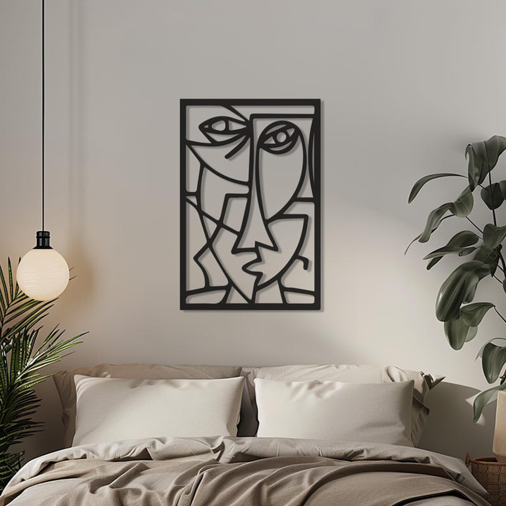 Picasso Faces Metal Wall Art Minimalist Wall Decor