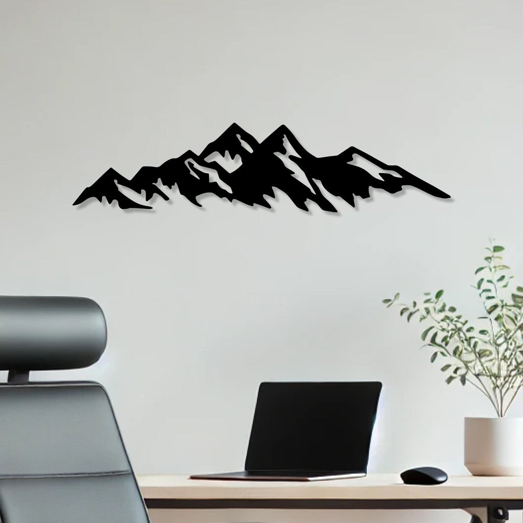 Shade of Mountains Design Metal Art Wall Decor