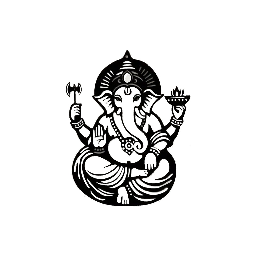 Shree Ganesha Blessings Metal Art Devotion Wall Decor