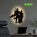 Shree Ram with Sita Metal Art Devotion Wall Decor