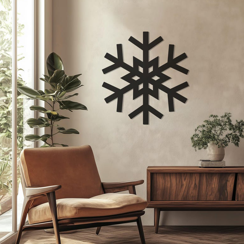 Snowflake Unique Winter Wall Metal Art Decor