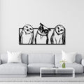 Snowy Owl Modern Design Metal Art Wall Decor