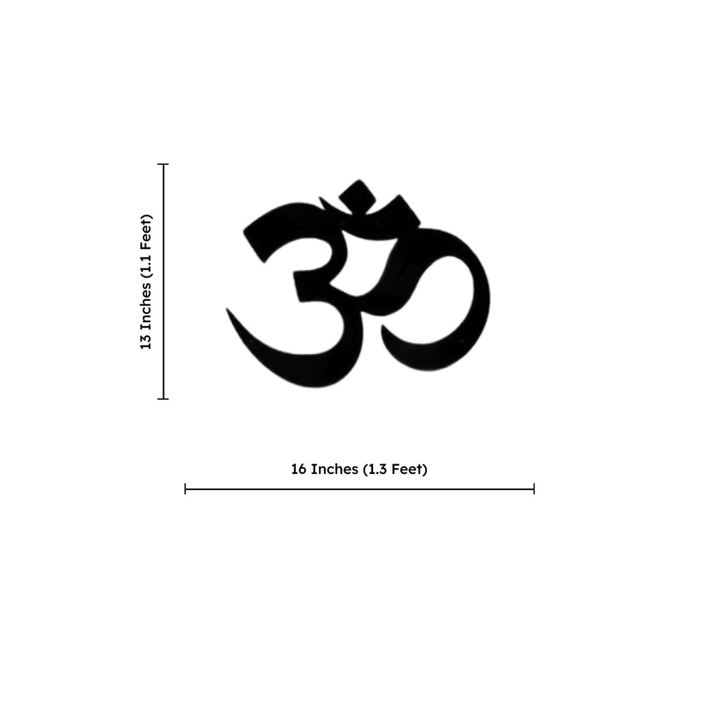Spiritual Om Peaceful Symbol Metal Art Wall Decor