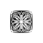 Symmetrical Mandala Fine Square Metal Art Wall Decor
