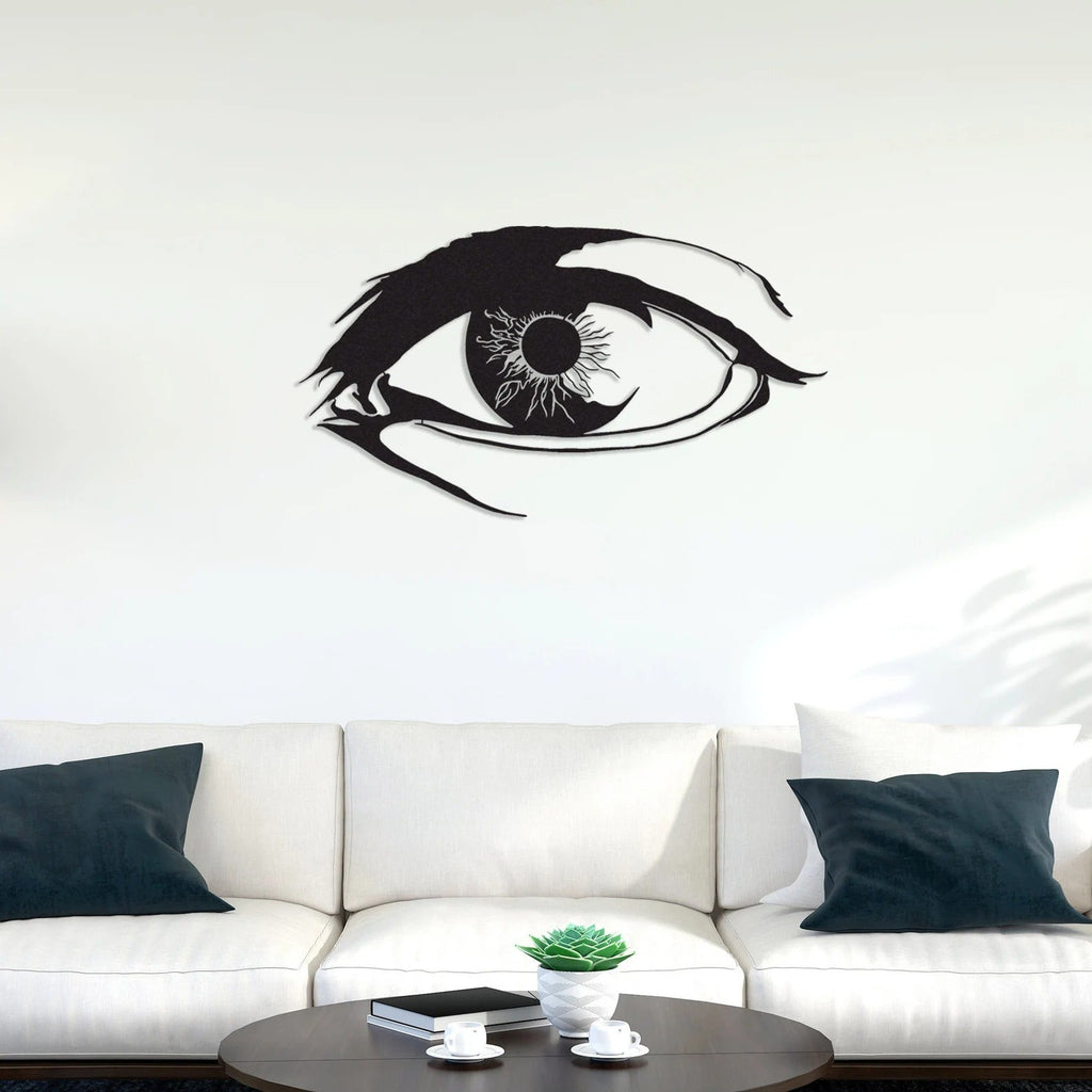 Unique Women Eye Design Metal Art Wall Decor