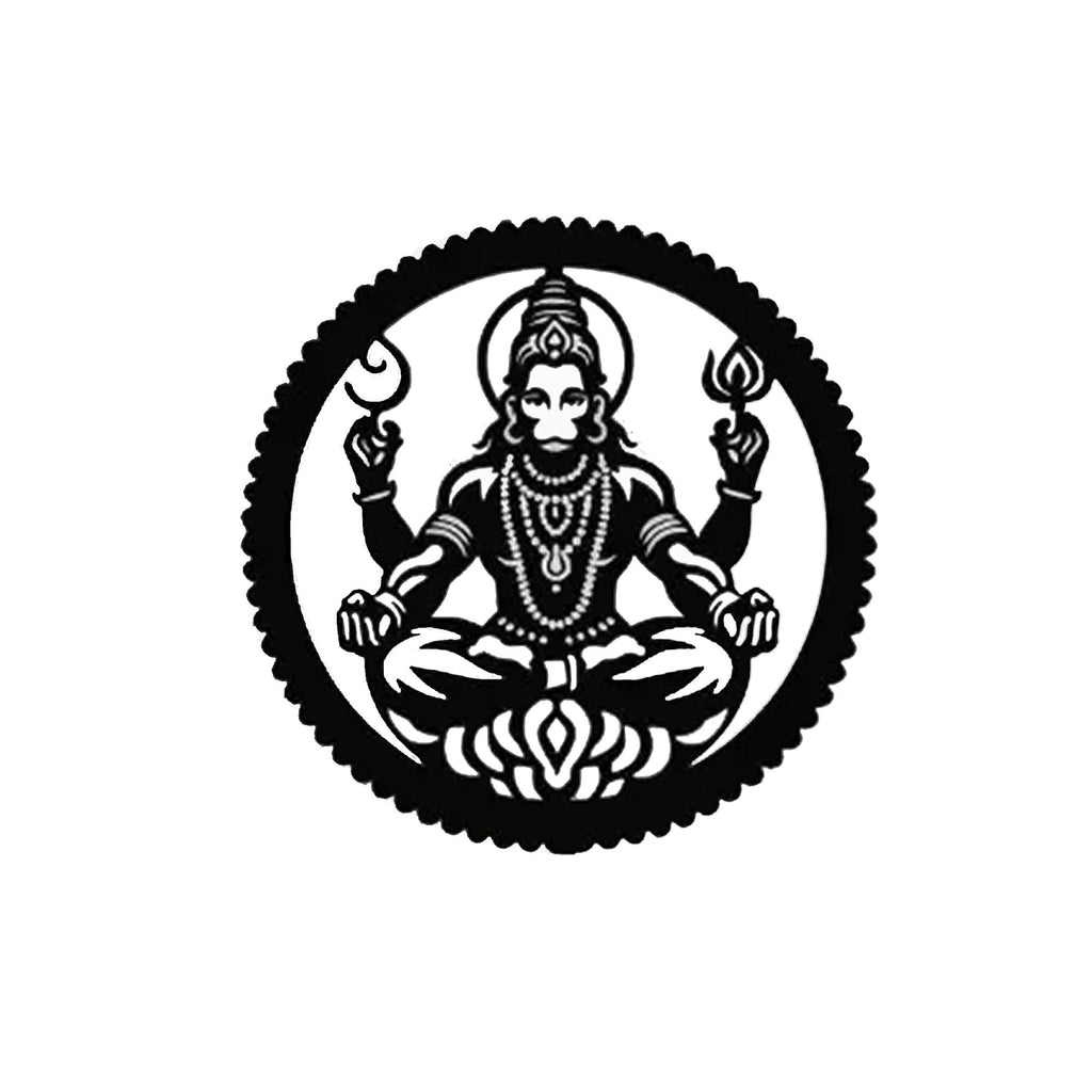 Veer Hanumana Symbol of Strength Metal Art Wall Decor