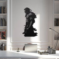 Viking Warrior Silhouette Metal Art Wall Decor