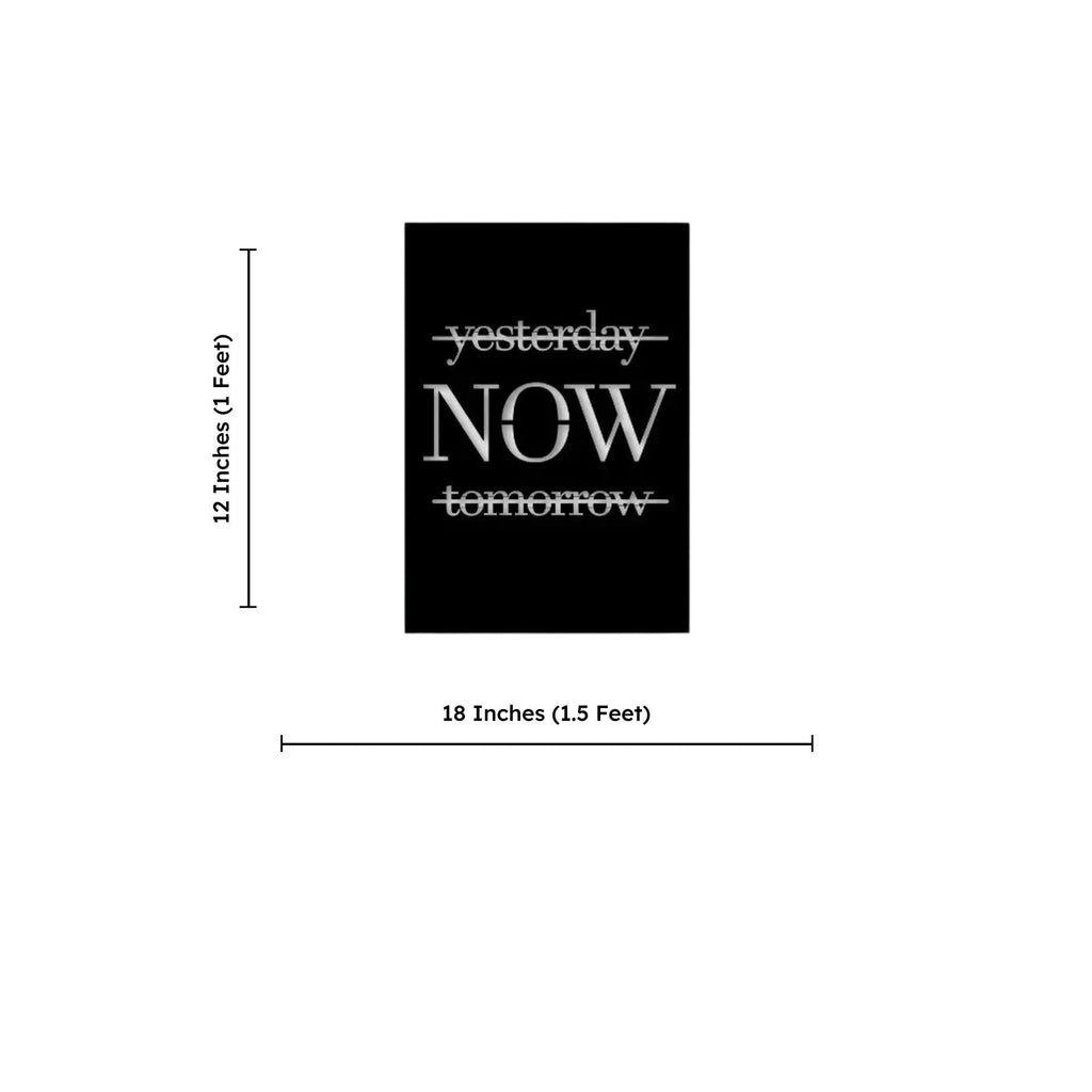Yesterday Now Tomorrow Metal Art Wall Decor