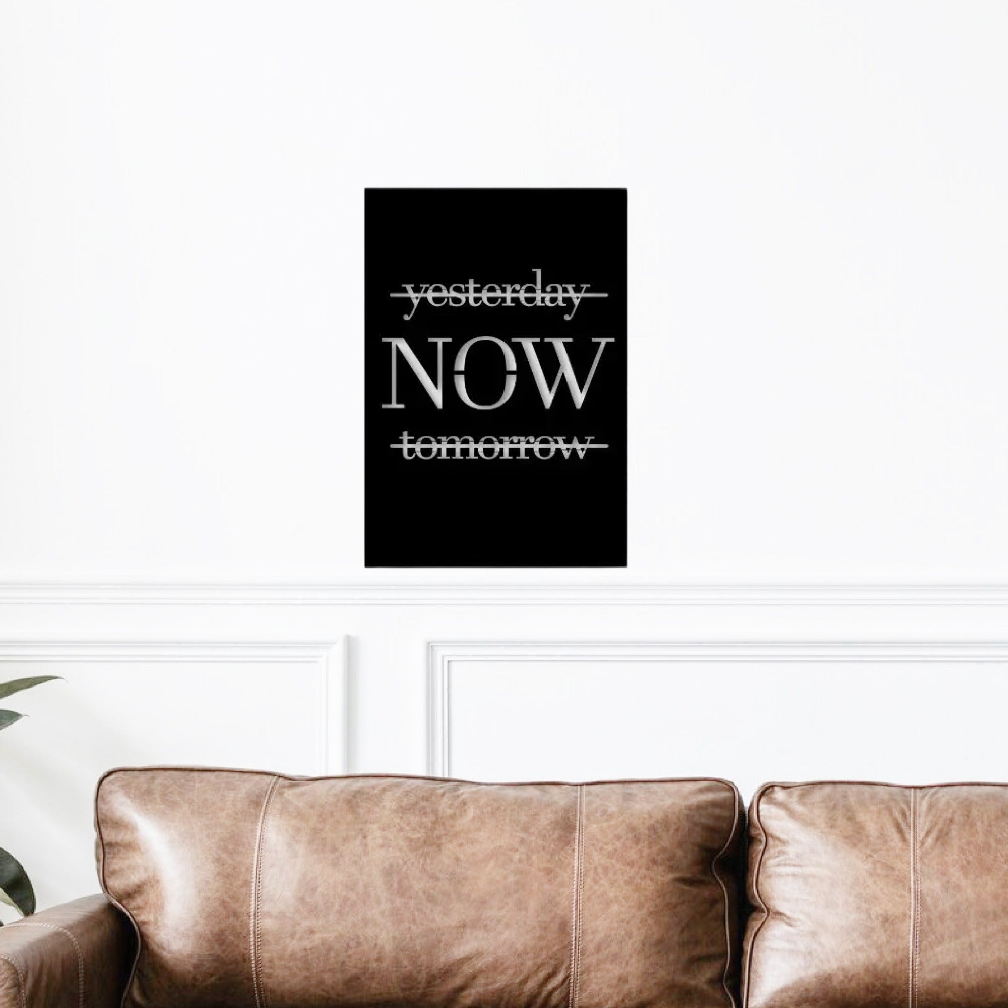 Yesterday Now Tomorrow Metal Art Wall Decor