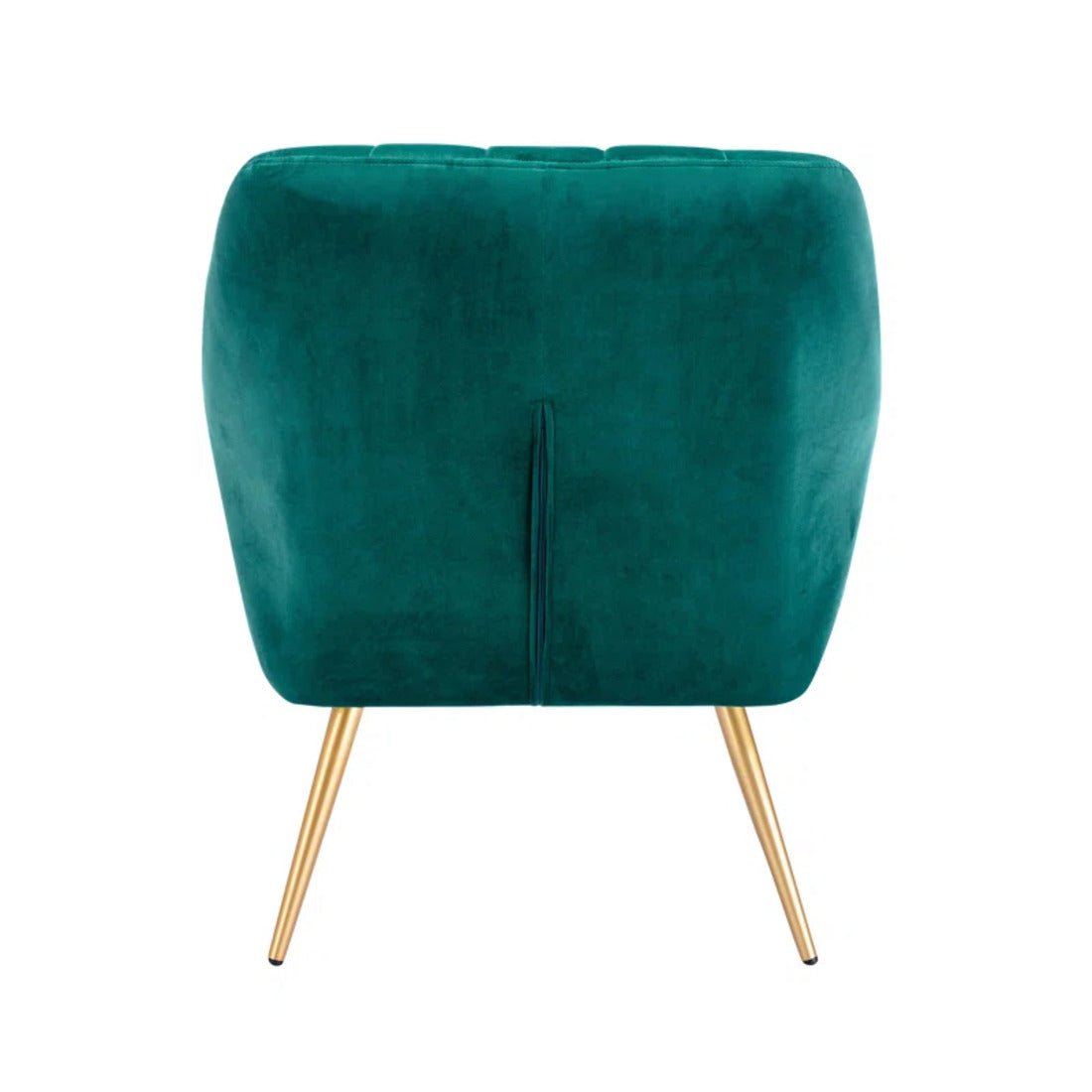 Dense Padded Bright Green Comfy Velvet Accent Chair - Decor Smart