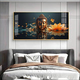 Descent Buddha Premium Acrylic Floating Wall Painting - Decor Smart