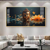 Descent Buddha Premium Acrylic Floating Wall Painting - Decor Smart