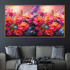Designer Artistic Blossom Crystal Glass Wall Painting for Elegant Interior Décor