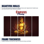 Devotional Lord Buddha Meditating Canvas Wall Painting