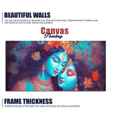 Divine Aura Radha Krishna Canvas Wall Painting - Decor Smart