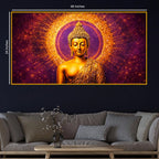 Divine Buddha Energy Crystal Glass Painting for Wall Décor