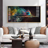 Divine Krishna Flute Premium Acrylic Floating Wall Painting - Decor Smart