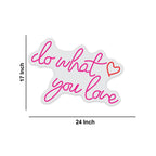 Do What You Love Couple Text Neon Sign LED Light