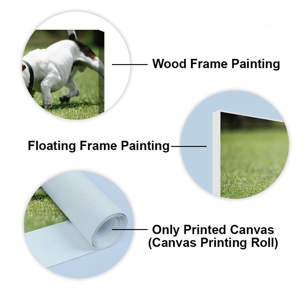 Dog Playing Canvas Wall Painting - Decor Smart