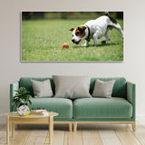 Dog Playing Canvas Wall Painting - Decor Smart