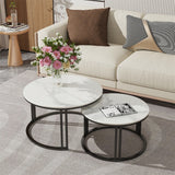 Duo Black Nesting Tables Set Of 2 - Decor Smart