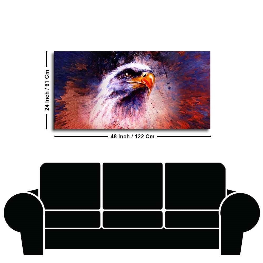 Eagle Abstract Art Canvas Wall Painting - Decor Smart