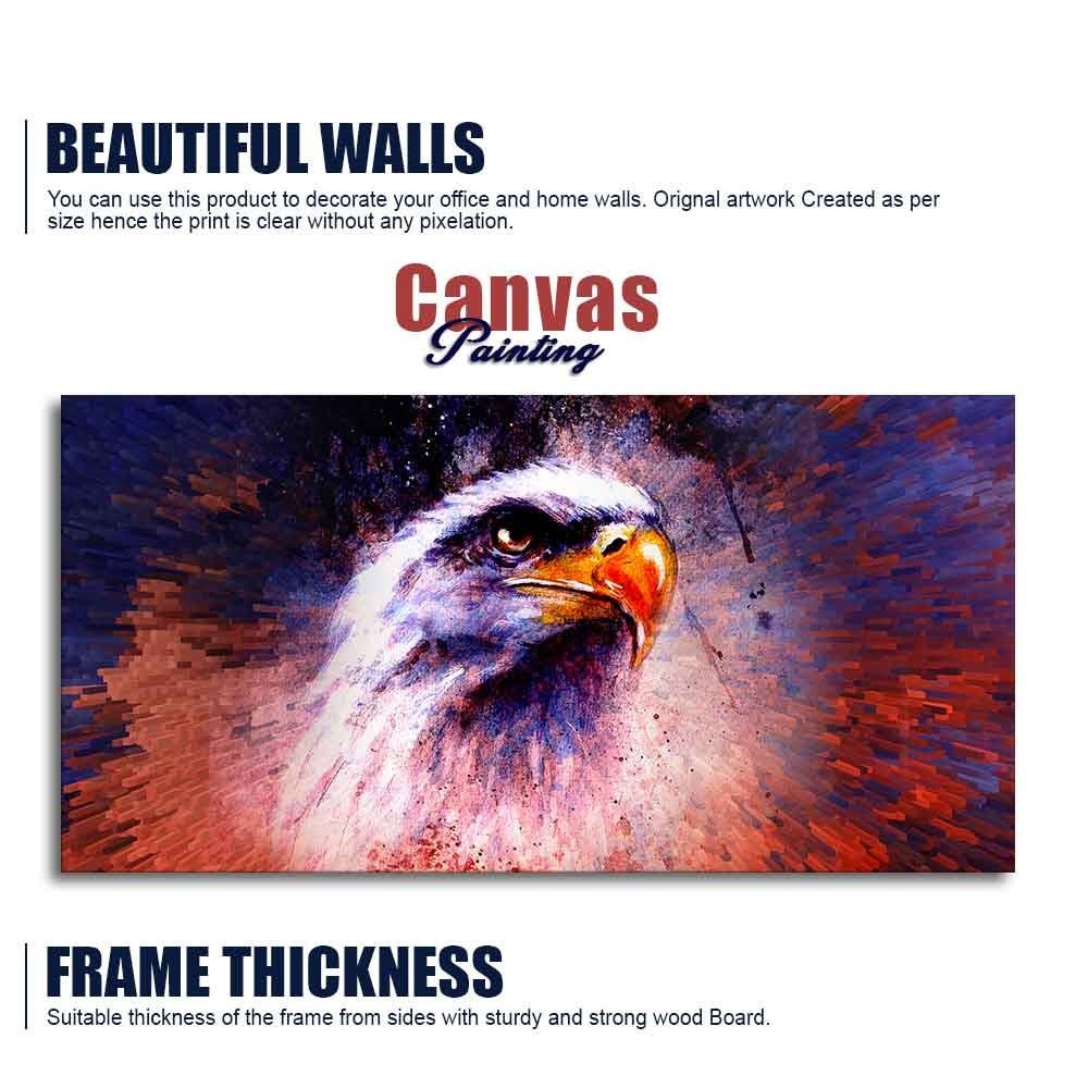 Eagle Abstract Art Canvas Wall Painting - Decor Smart