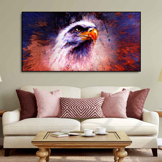 Eagle Abstract Art Canvas Wall Painting - Decor Smart