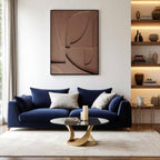 Earthform Geometry Textured Brown 3D Wall Art Home Decor
