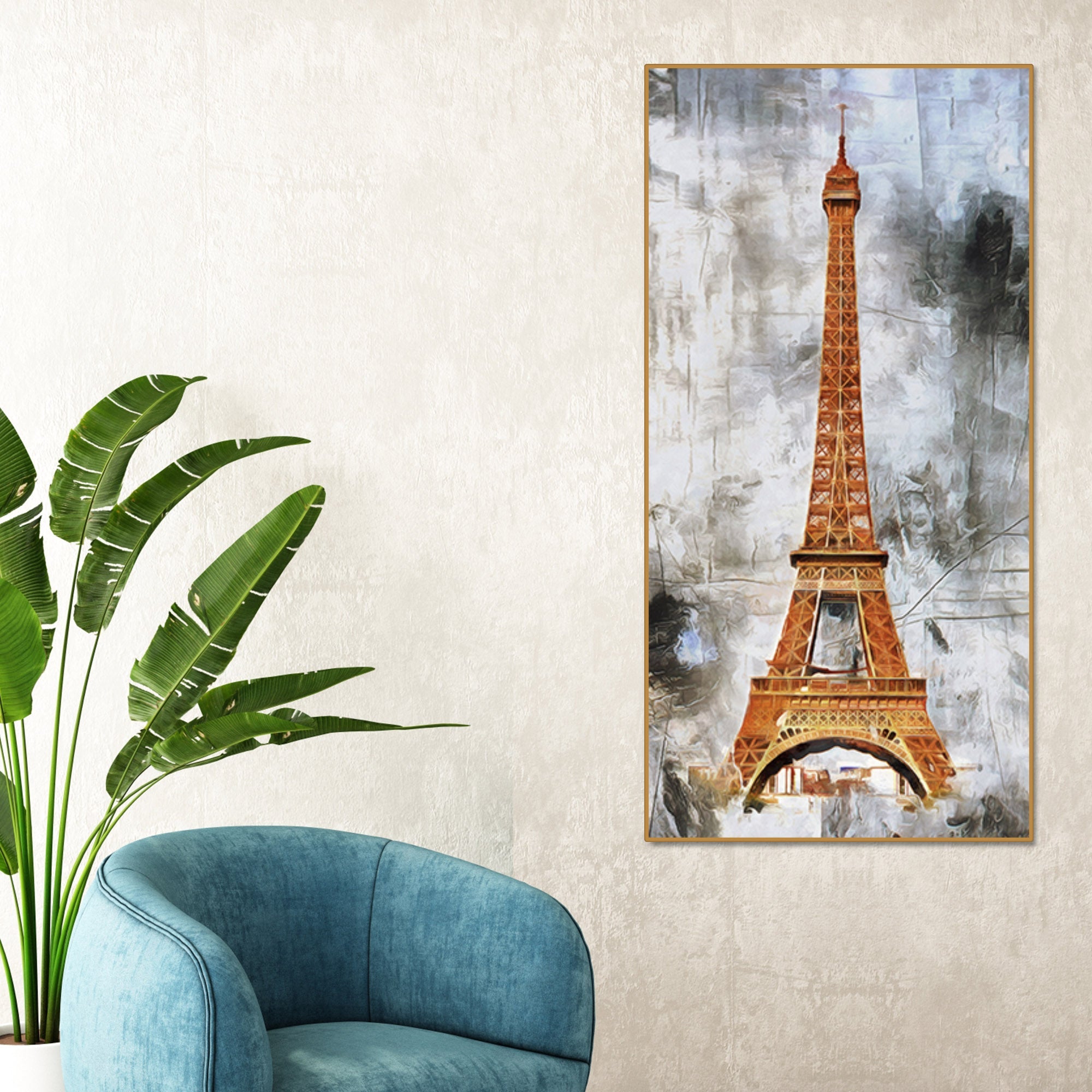 Eiffel Tower Canvas Wall Painting - Decor Smart