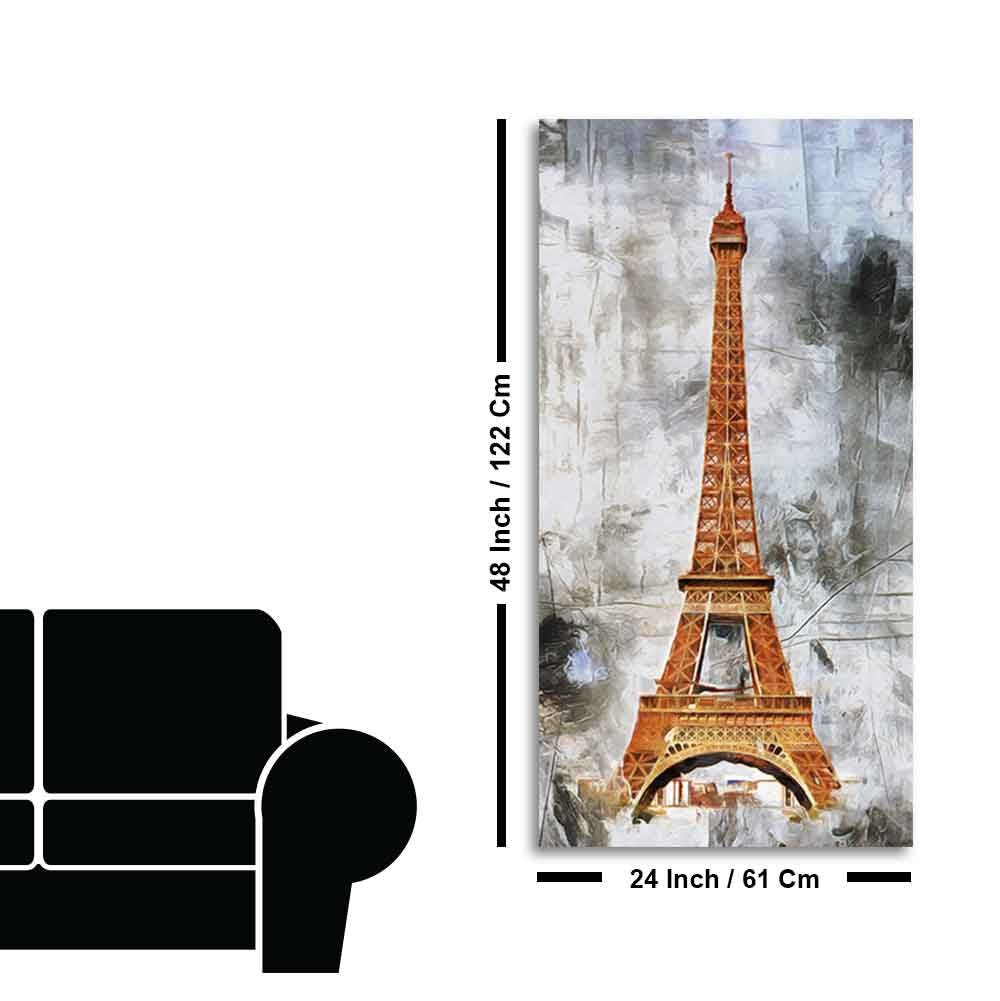 Eiffel Tower Canvas Wall Painting - Decor Smart