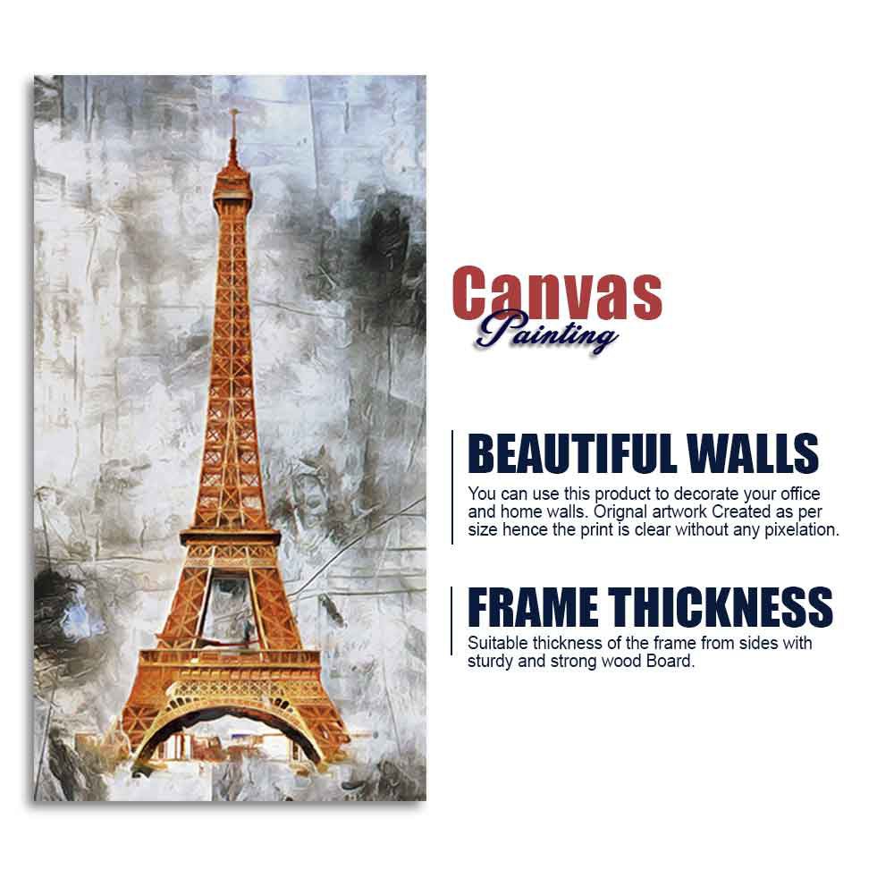 Eiffel Tower Canvas Wall Painting - Decor Smart