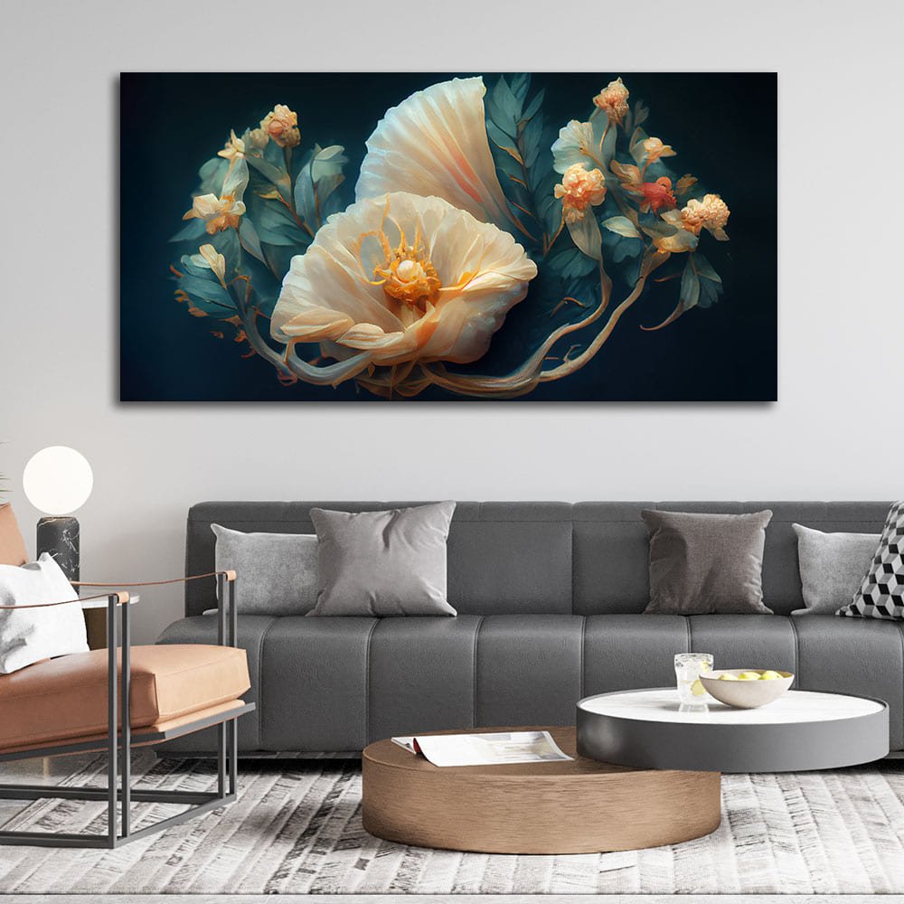 Elegant Floral Flower art Canvas Wall Painting - Decor Smart