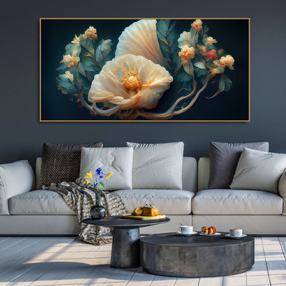 Elegant Floral Flower art Canvas Wall Painting - Decor Smart