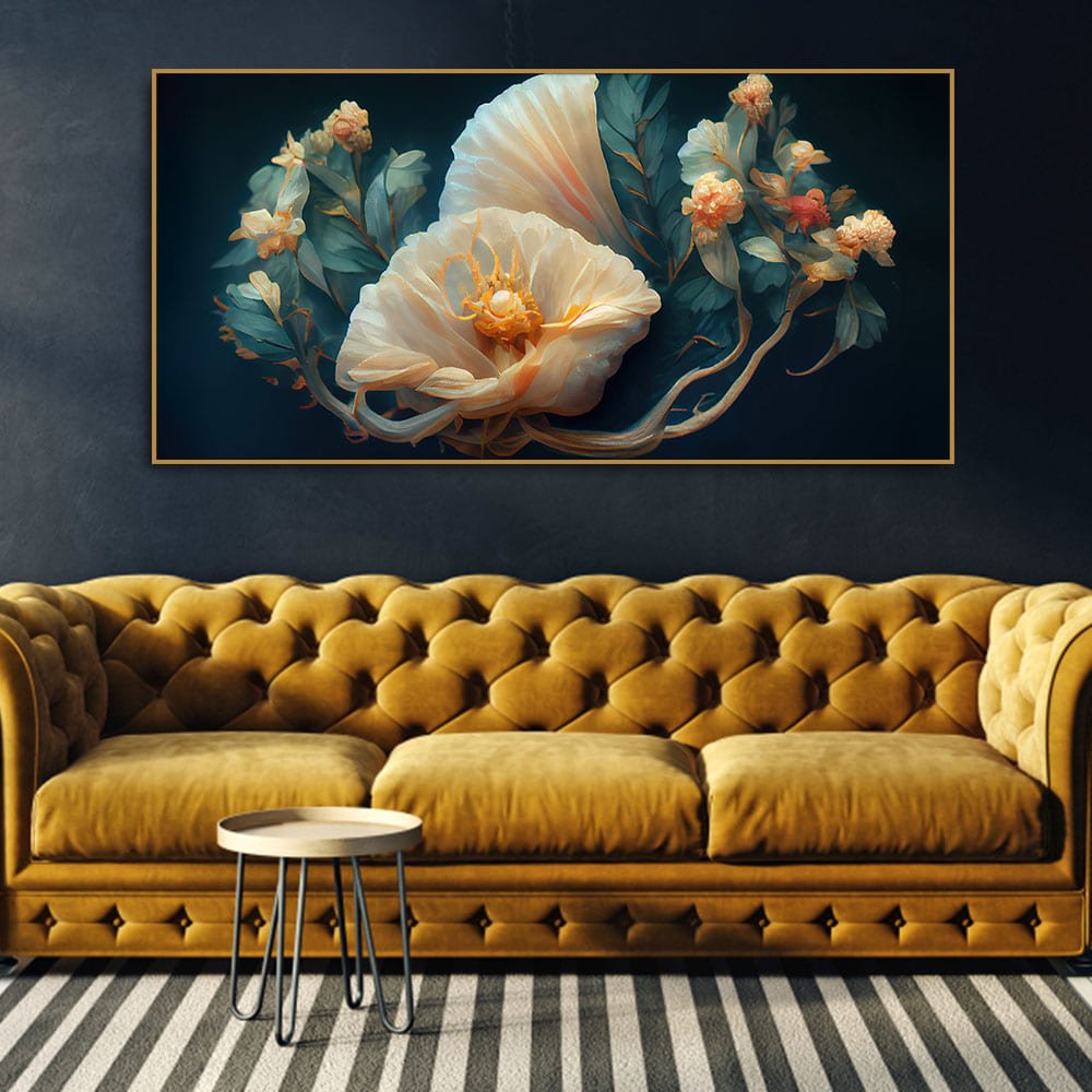 Elegant Floral Flower art Canvas Wall Painting - Decor Smart
