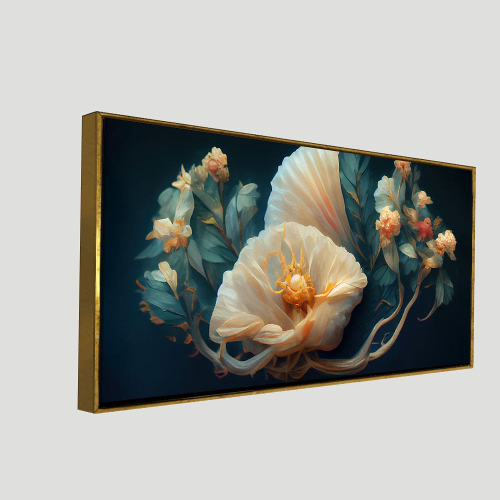 Elegant Floral Flower art Canvas Wall Painting - Decor Smart